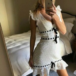 For Love and Lemons Bonita Lace Mini Dress
